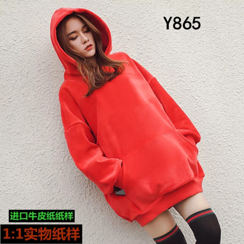 의류 샘플 의류 절단 도면 후드 루즈한 여성용 스웨트 셔츠 긴 1:1 실제 크래프트 종이 Y865 패턴