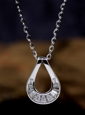 韩版ins小众设计感极简水滴耳环