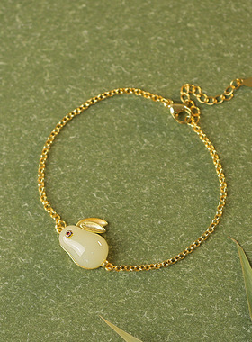 玉兔手链ins小众设计高级感手饰