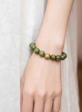 绿檀手串手链木佛珠念珠圣檀木男