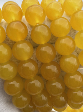 新款仿黄玉髓珠手链12MM珠简约款