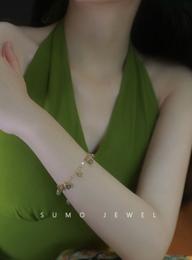 春见*和田玉手链女脚链ins设计灵