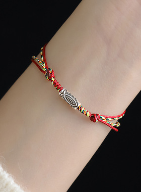 锦鲤手绳女手链ins小众设计简约