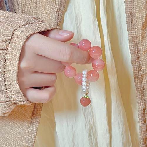 「春山如黛」天然盐源玛瑙跑环手