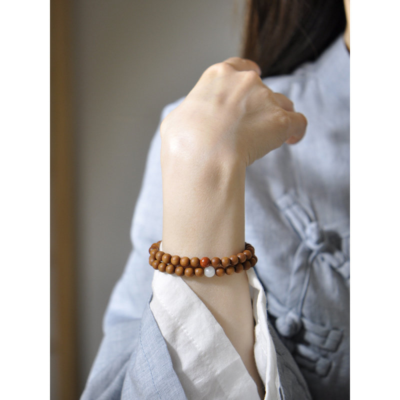 原创印尼老山檀香手链高密天然佛