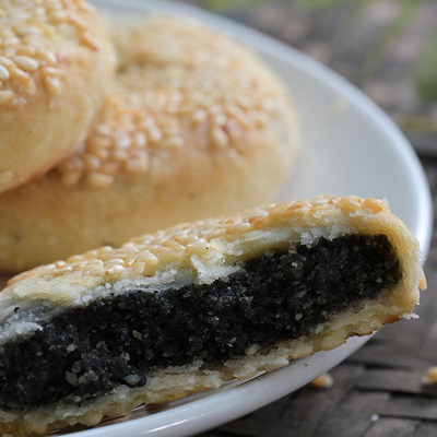 百里青禾酥皮芝麻饼180克