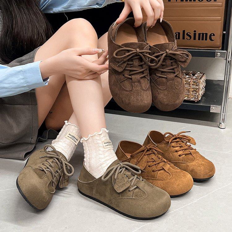复古两穿内增高勃肯鞋女2026春季新款绒面百搭豆豆单鞋休闲孕妇鞋,女鞋,深口单鞋,淘宝优惠券,粉丝福利购,淘宝优惠卷