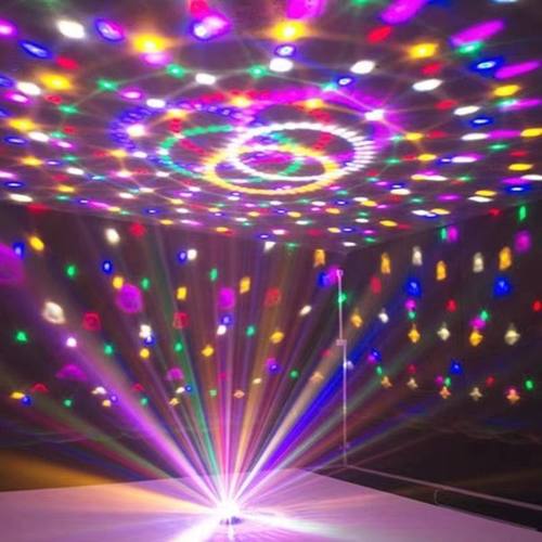 LED七彩旋转彩灯家用聚会KTV蹦迪闪光灯网红直播装饰氛围灯笼灯泡