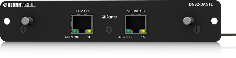 DN32-DANTE
Audinate Dante扩展模块，最多可以有32个双向通道
MIDAS M32 M32R BEHRINGER X32适用