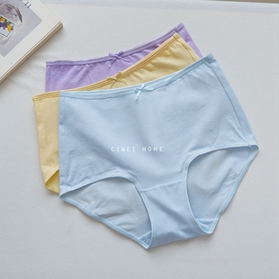 芬975全棉中高腰女士内裤 蝶 纯棉透气抗菌裆包臀无补 款 万年经典