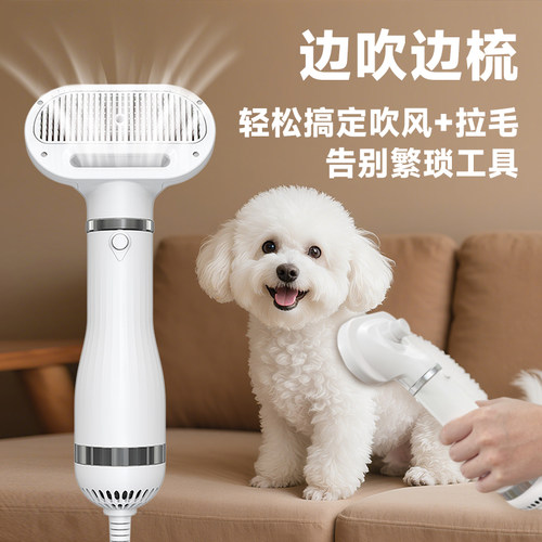 狗狗吹风拉毛梳宠物猫咪