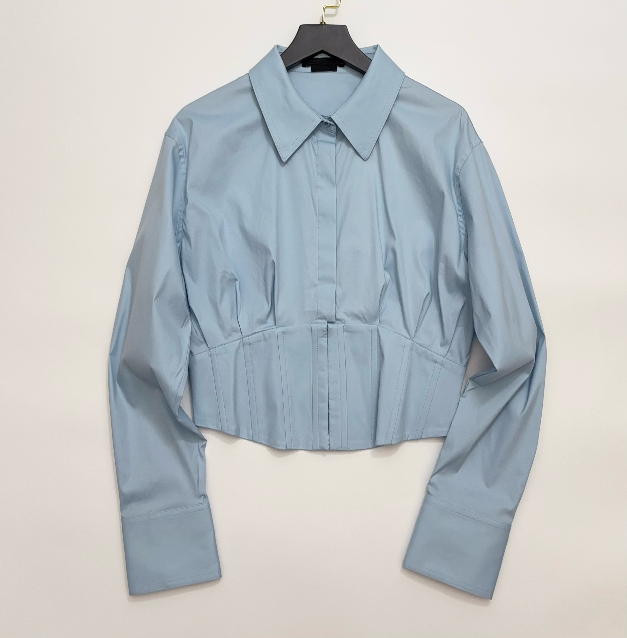 2026早春新款 小众设计感鱼骨收腰显瘦短款翻领长袖衬衫上衣女,女装/女士精品,衬衫,淘宝优惠券,粉丝福利购,淘宝优惠卷