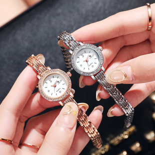 手表女学生简约ins风时尚 小贝壳手链表女士百搭石英表细表带手表