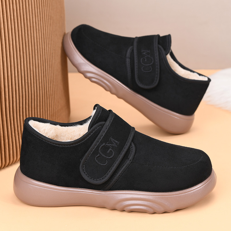 冬季老北京棉鞋女加绒保暖防寒妈妈鞋短靴加厚防滑女士棉靴休闲鞋