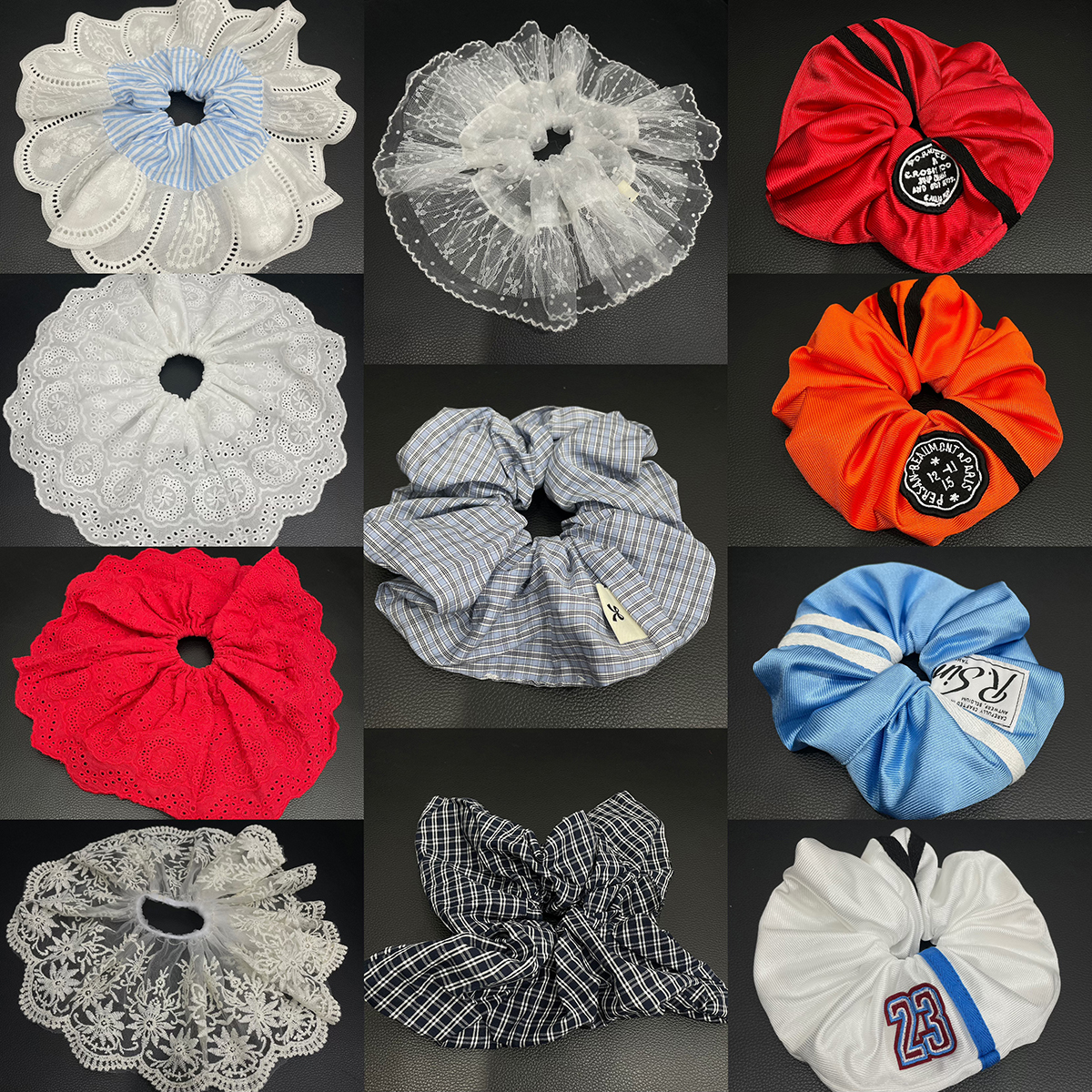 付新博女装小众设计百搭贴布发饰发绳皮筋女000901