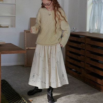 一方二集复古百搭麻色单