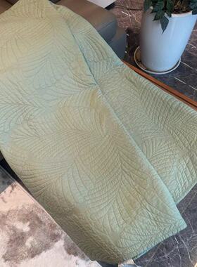 外贸 质量chao好 高支高密纯棉夹棉花绗缝床盖 夹棉床单223*233cm