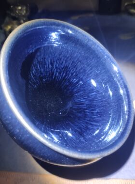 叶礼旺建盏龙窑柴烧三档银毫香炉主人杯茶器收藏礼品
