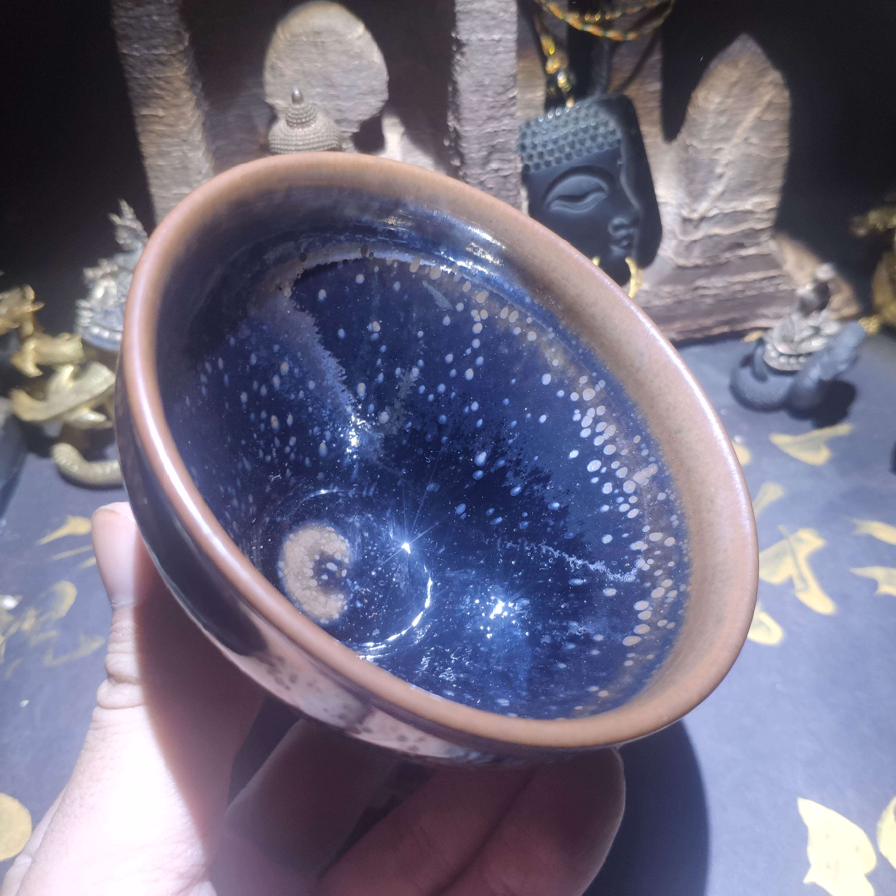 国大陆金喜柴烧曜变建窑建盏束口陶瓷吴立主徐祖亮长和主人杯子