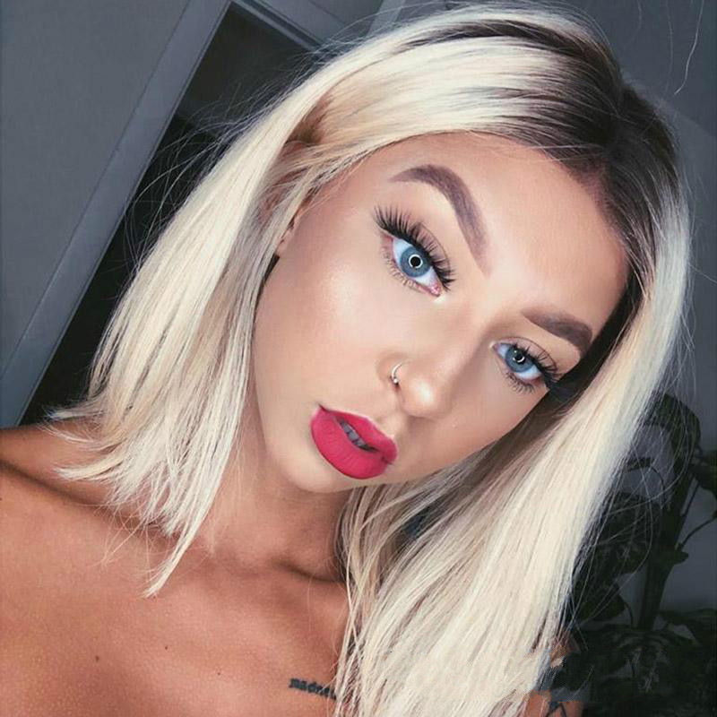 假发女 Short Human Hair Wigs Bob Brazilian Black Women Remy