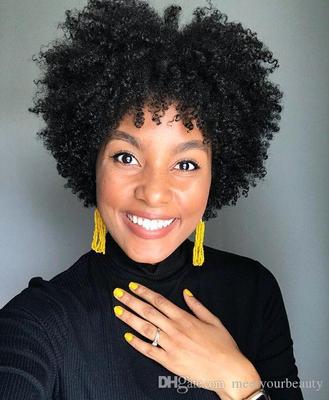 Mixed color Synthetic Wig Curly Afro African Wigs for Women