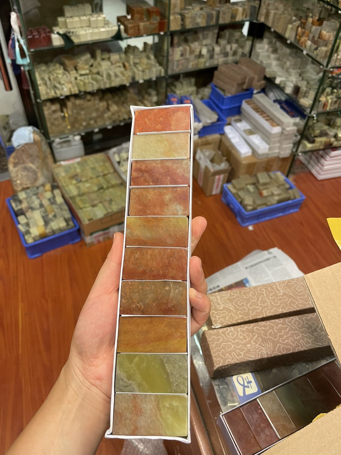 2.5印面练习红石篆刻印石章料10方一组石精美冻学生用印实用型