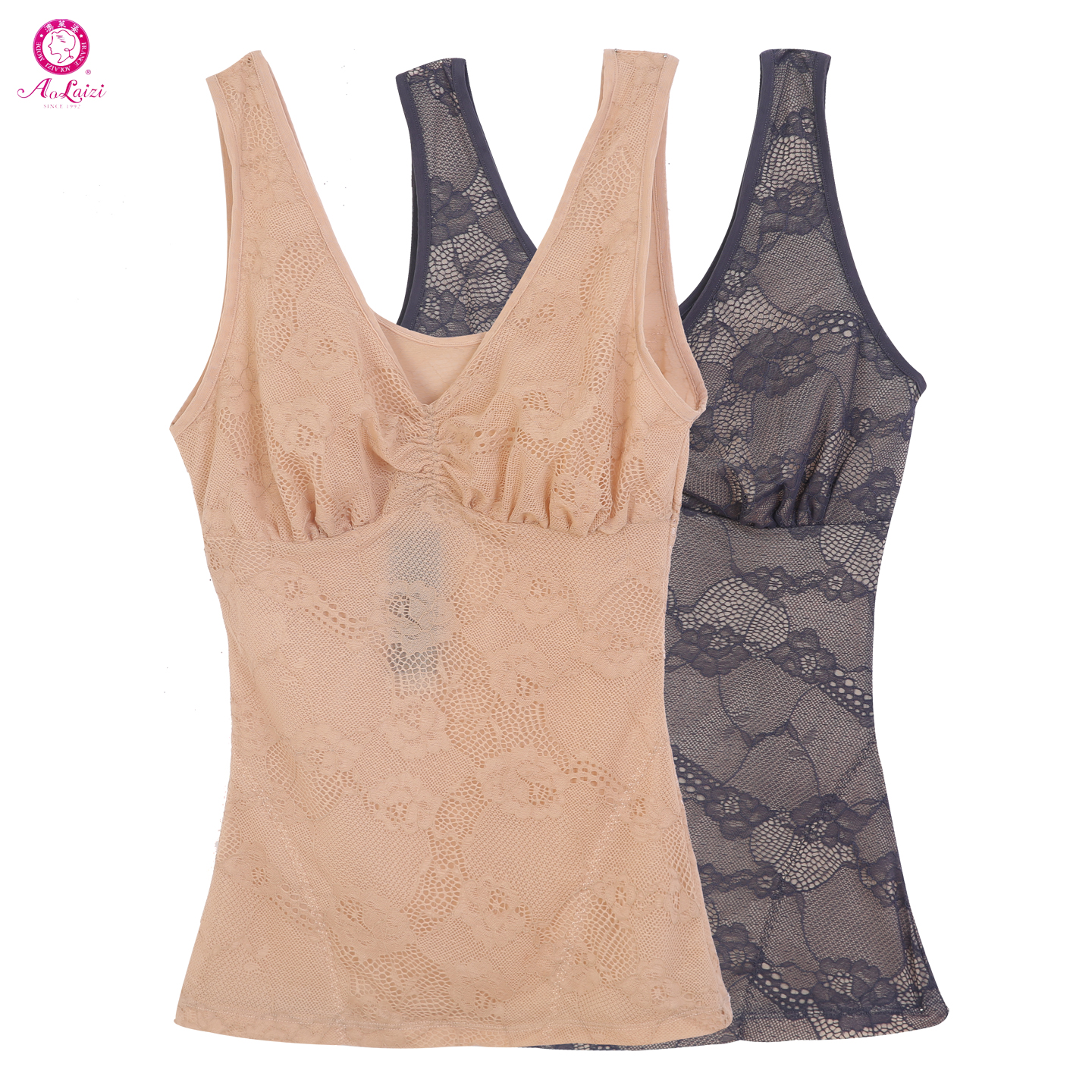 女士塑身美体上衣网纱超薄款夏季