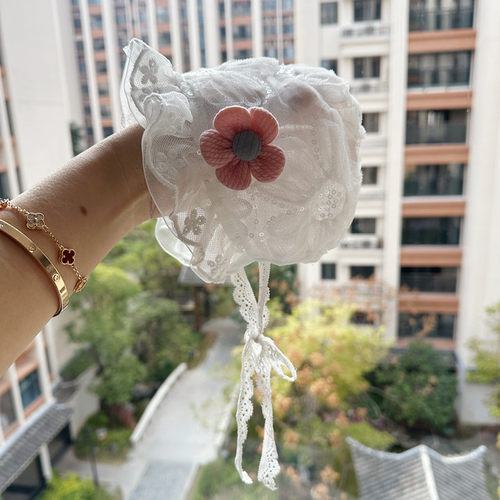 春秋夏季新生婴儿护囟门防晒帽