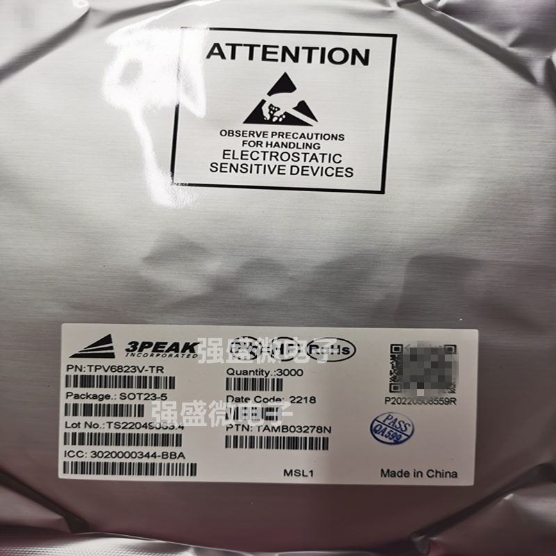 思瑞浦3PEAK TPL820F33-3TR 封装SOT23-3 线性稳压器LDO 芯片IC