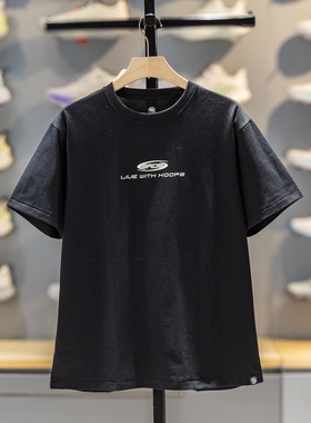 李宁反伍T恤2026夏季新品男子纯棉透气短袖宽松圆领文化衫AHSW163