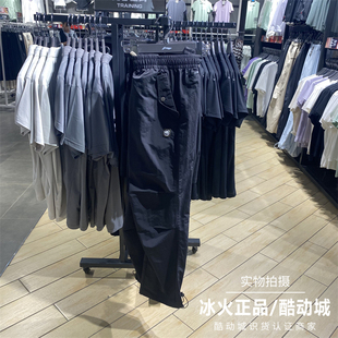 李宁男子2025春季新款运动裤宽松舒适潮流直筒速干休闲裤 AYKV099