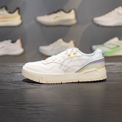 李宁系带女子板鞋低帮休闲鞋