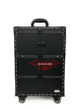 正品srise尚禾高档拉杆化妆箱 纹绣 美甲工具箱大款万向轮