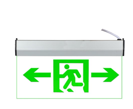 敏华嵌顶式水晶钢化玻璃疏散指示灯消防标志灯吊牌安全出口嵌入式