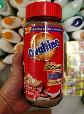 港版Ovaltine/阿华田玻璃瓶400克 冲饮品巧克力可可味粉冲饮品