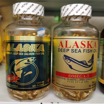 香港购 美国原装进口康维宝alaska阿拉斯加深海鱼油 DHAEPA 300粒