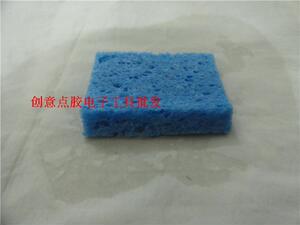 蓝色耐高温海棉 正方形吸水海绵 焊接清洁烙铁焊咀海绵 烙铁海
