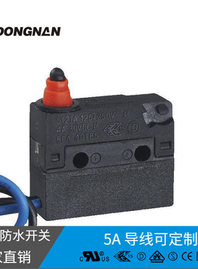 DONGNAN 防水微动开关WS1L 常开型 新能源汽车充电枪 IP67 大行程
