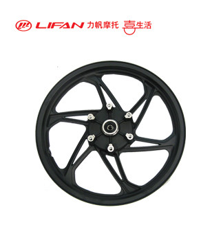 热卖力帆摩托原厂正品配件KP150LF150-10B/LF150-10F/LF150-10S前轮毂组合前车轮、赛道黄前轮毂