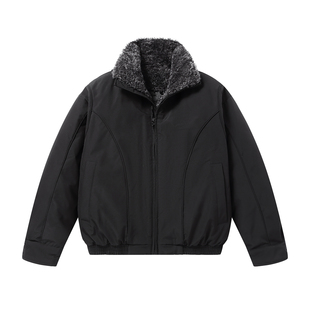 痞帅短款 2025冬季 加厚鸭绒男生外套 黑色座山雕羽绒服男士 地卜师