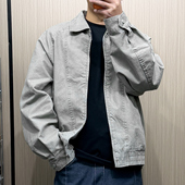 地卜师 外套 巴恩风工装 美式 复古bomber翻领飞行员夹克男女短款