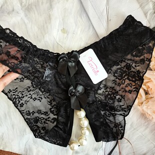 性感大珠子内裤三角裤头磨擦短裤女个性定制款蕾丝大码