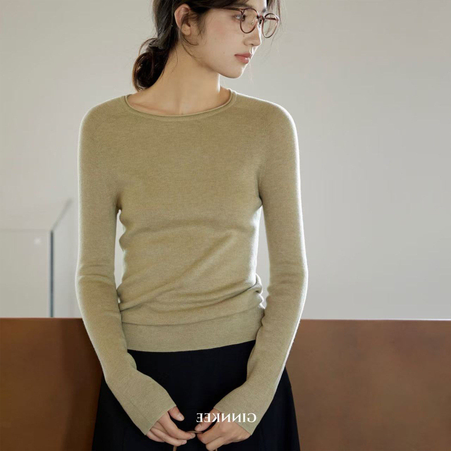 2025秋冬新款女装韩版通勤百搭长袖针织衫内搭打底衫修身上衣毛衣,女装/女士精品,毛针织衫,淘宝优惠券,粉丝福利购,淘宝优惠卷