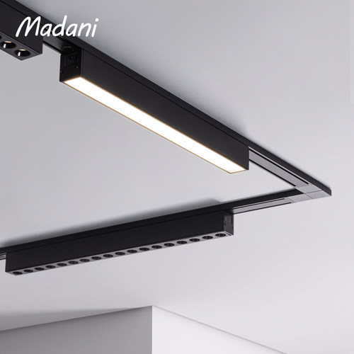 麦丹妮超薄led明装线条磁吸轨道