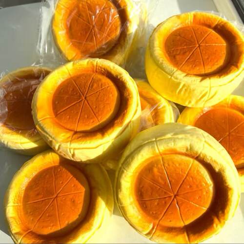 湿软手感软慢pu仿真巴斯克蛋糕学生慢回弹解压仿真食物解闷小玩意