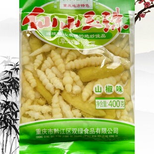 黔江特产商用泡菜地环草石蚕泡菜仙山玉珠地牯牛泡菜山椒味400g