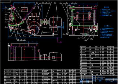 给矿机摆式槽式振动放矿机全套CAD图纸通用生产制造图纸