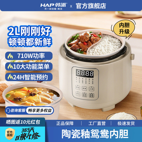 韩派迷你电压力锅鸳鸯胆高压锅