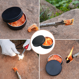 户外露营生火泥引火持续燃烧野外应急照明快速引燃物野外求生工具