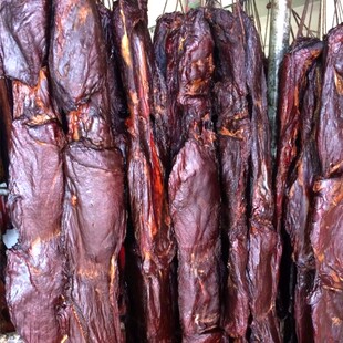 湖南土特产 腊肉瘦肉条500g 湖南特产土猪烟熏腊味腌肉全瘦腊肉
